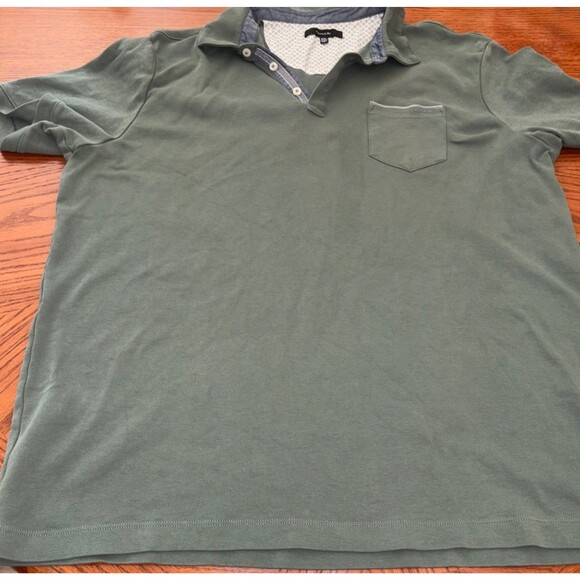 Tahari Other - Tahari Polo Shirt Mens XXL Green Short Sleeve Chest Pocket 3 Button 100% Cotton